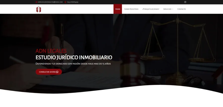 Sitio web de Adnlegales