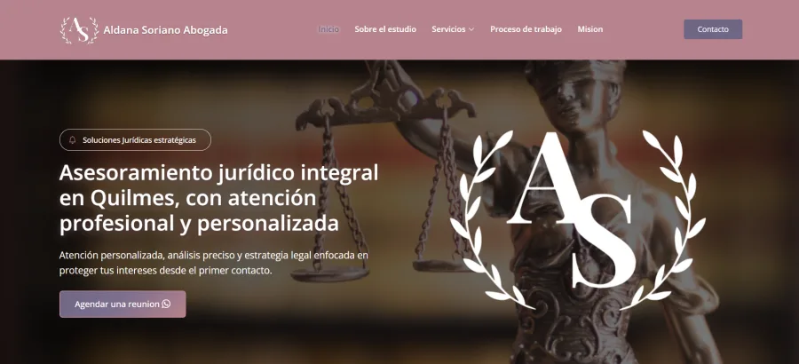 Sitio web de Aldanasorianoabogada