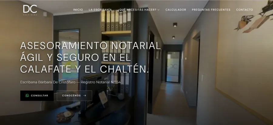 Sitio web de Escribana Barbaradecristofaro