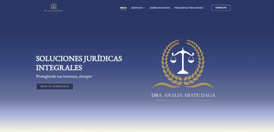 Sitio web de Estudio Jurídico Analiaabatedaga
