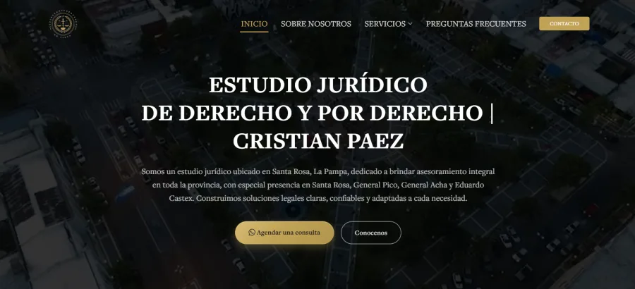 Sitio web de Estudio Jurídico Dederechoyporderecho